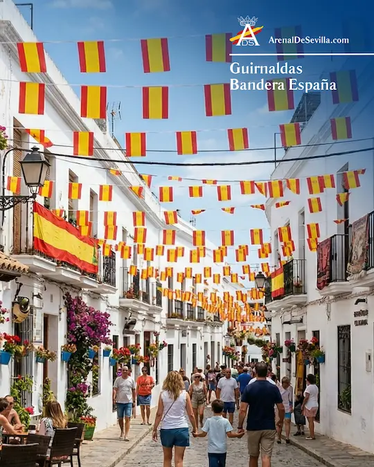 guirnaldas decorativas especial exterior bandera espa&ntilde;a